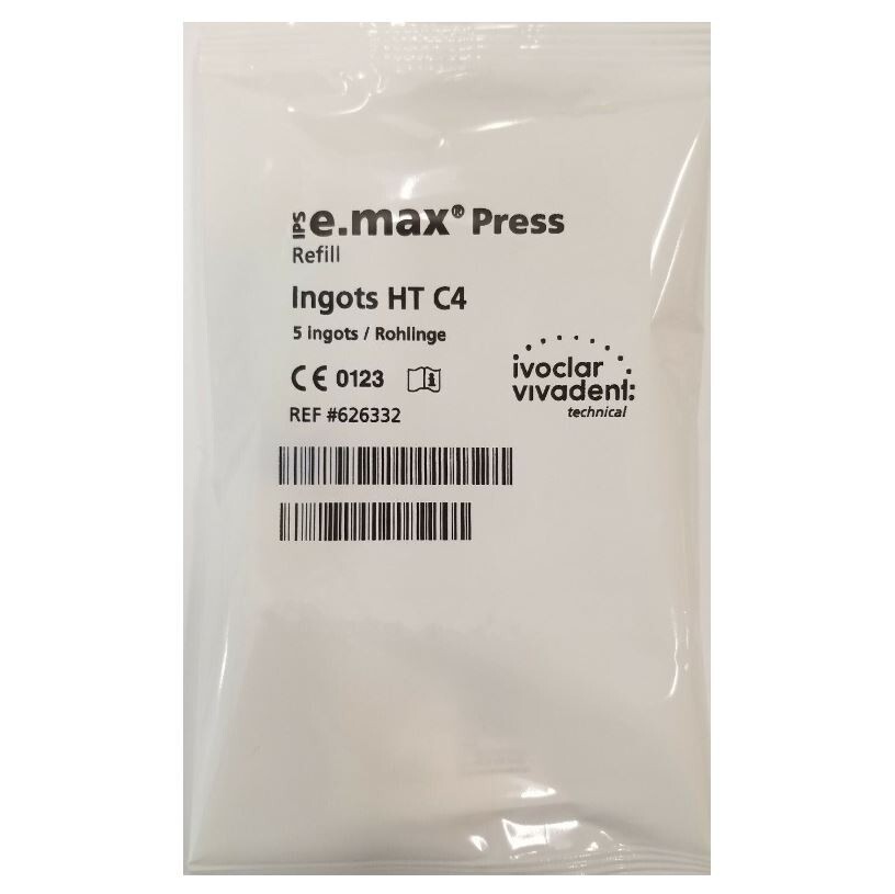 *5-Pieces* Ivoclar Vivadent IPS e.max Press Ingots HT C4 Refill 626332