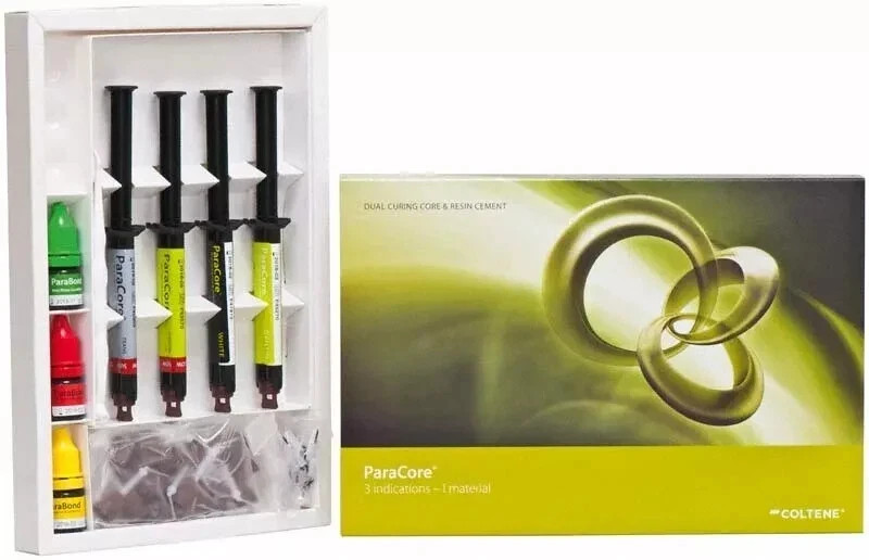 Buildup Luting Restoration Dental Coltene ParaCore kit Dual Cure Core FREE SHIP
