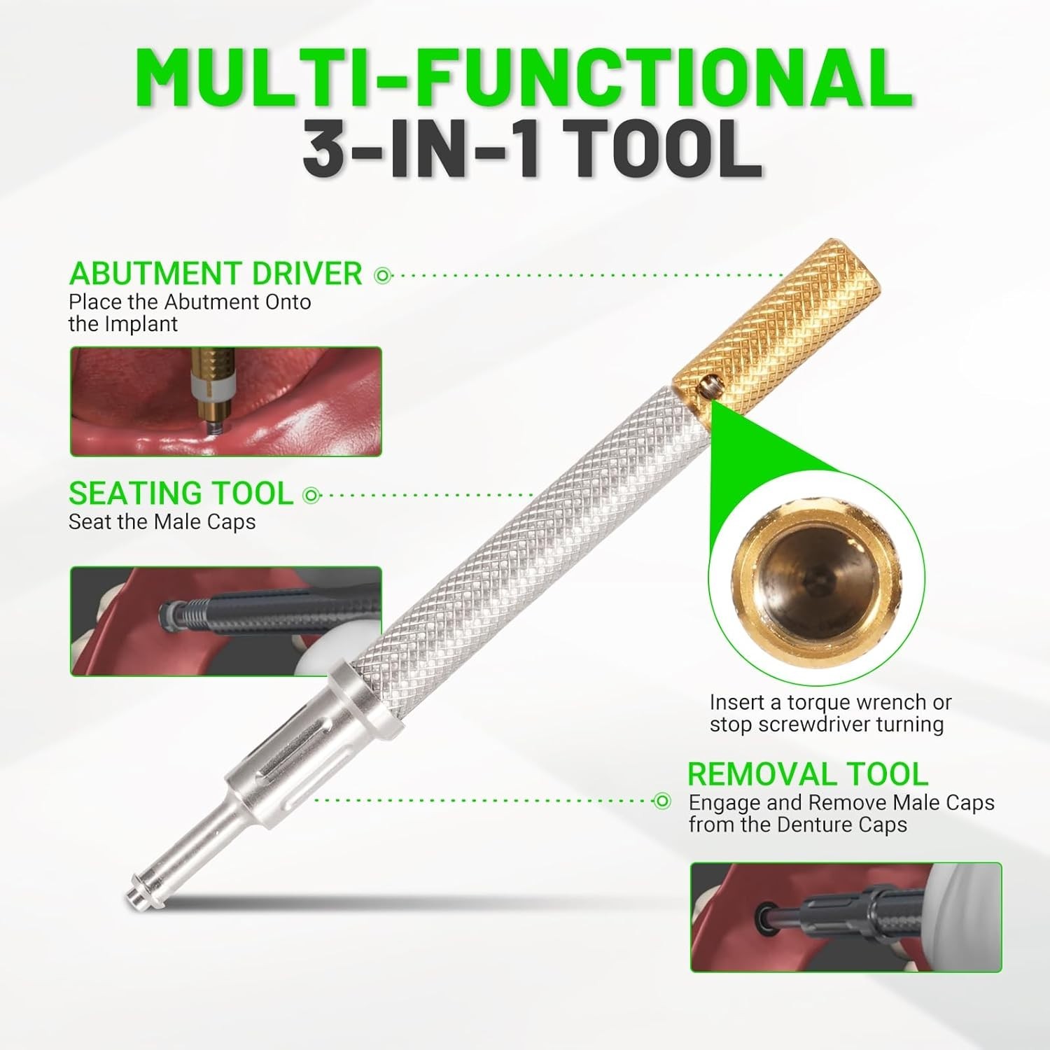 US Dental Novaloc & Locator Core Tool Mounting & Demounting Instrument Retention