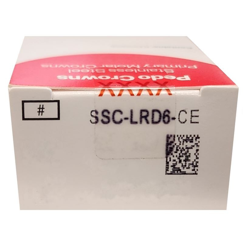 *5-Pieces* HuFriedyGroup Pedo Crowns Lower Right Primary 1st #6 Refill SSC-LRD6