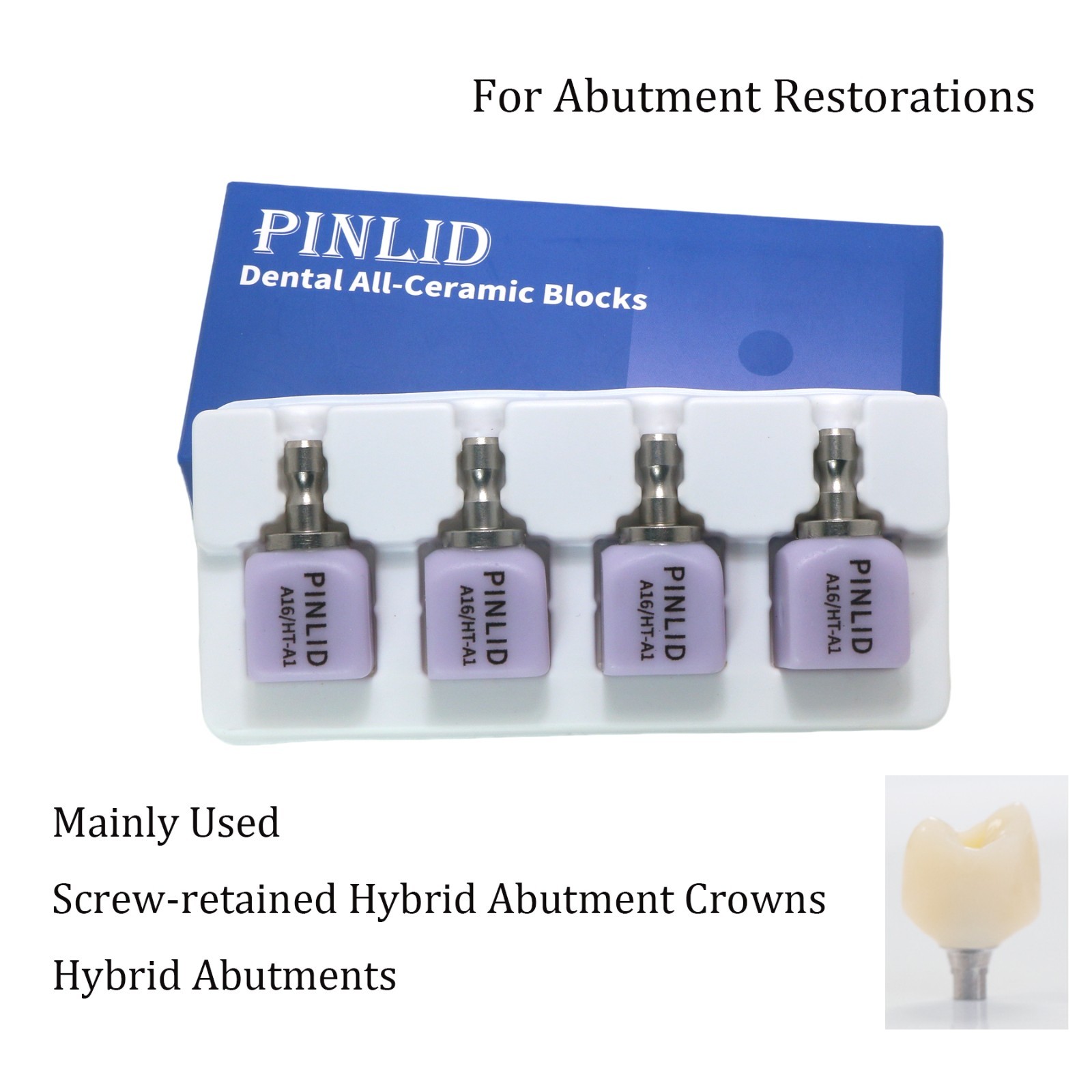 A16 Abutment Blocks Dental Emax CEREC CAD/CAM Milling Lithium Disilicate Blocks