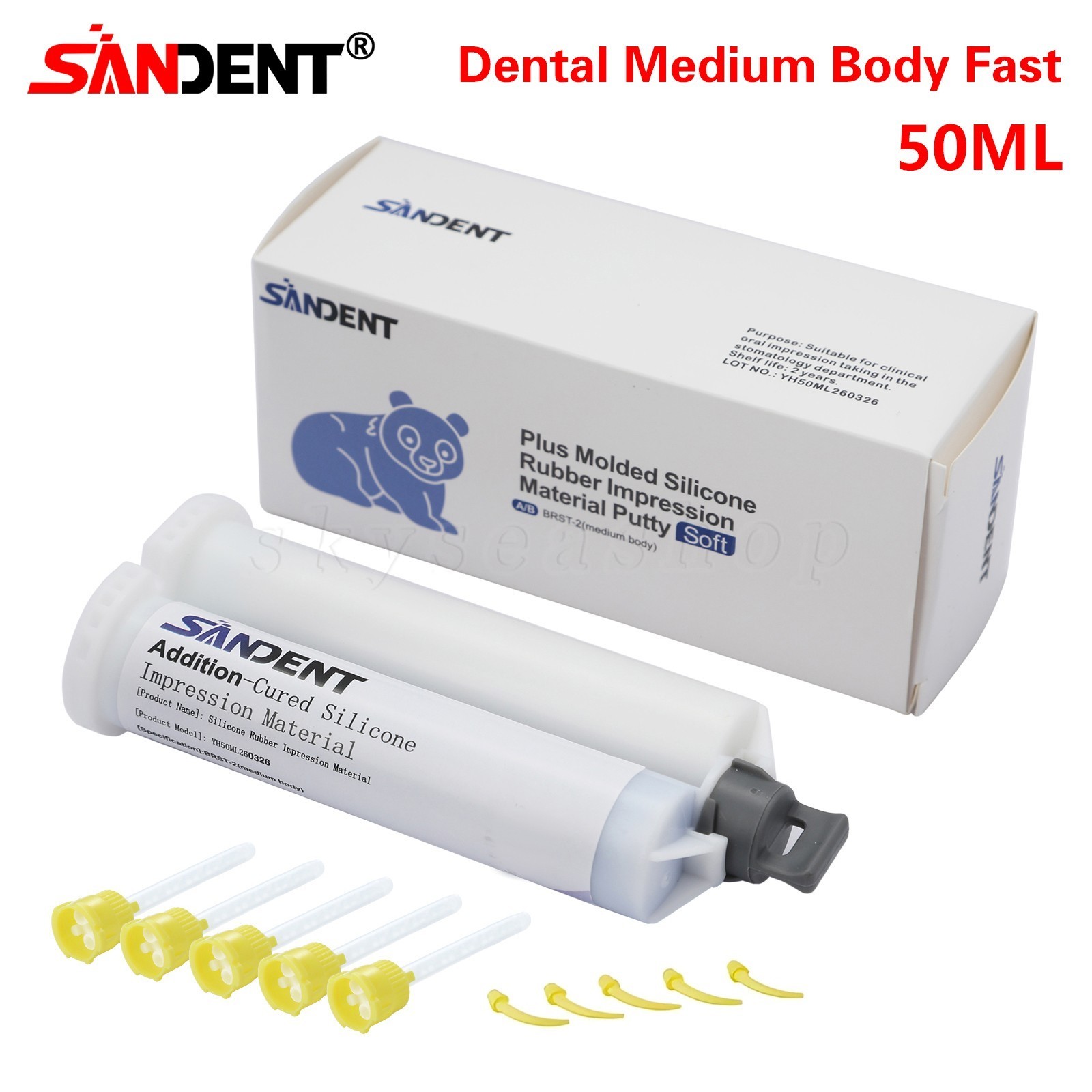 Dental MEDIUM BODY FAST SET VPS Impression Material 50ml, 1-16/Bx SANDENT