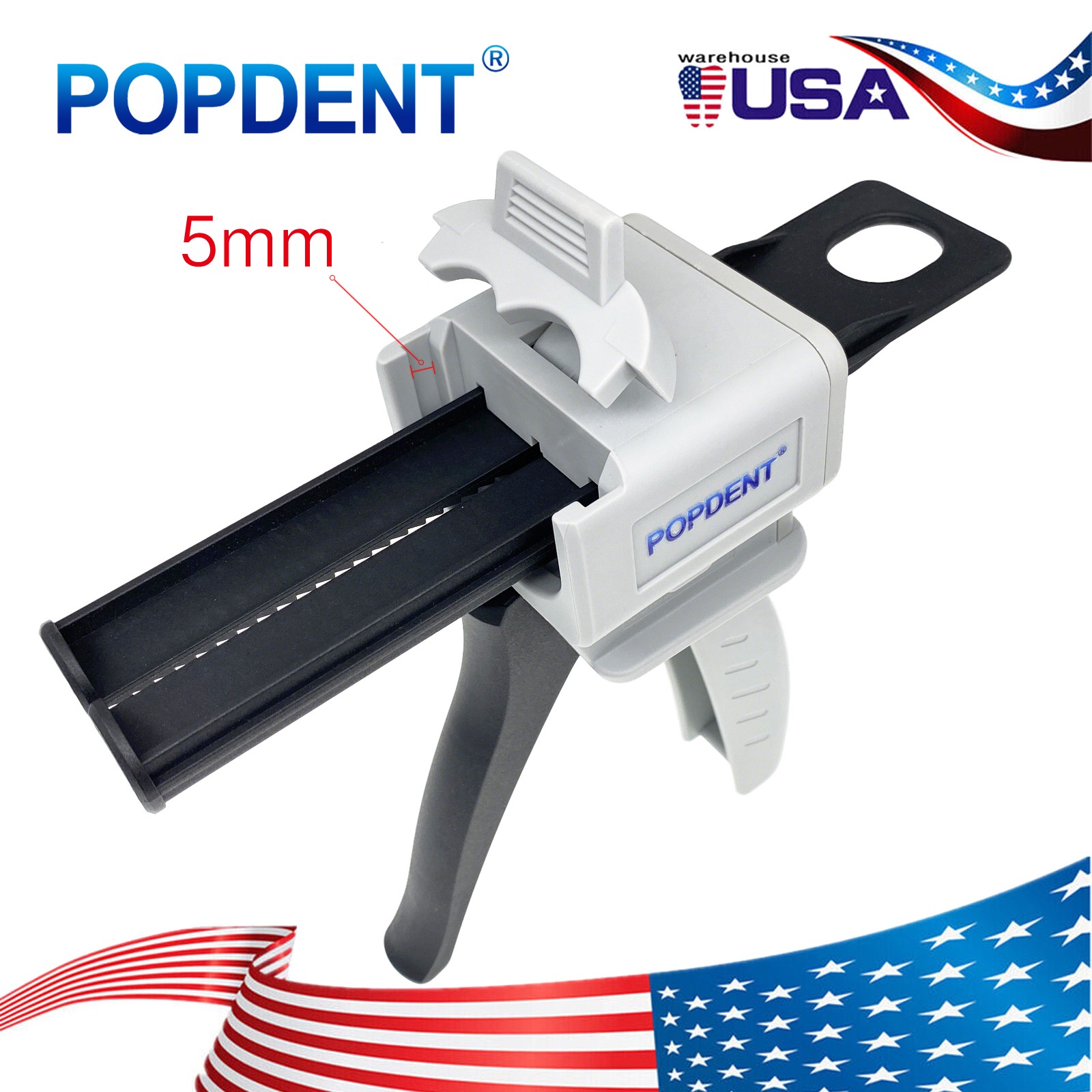 Impression Mixing Gun Cartridge Dispenser for VPS PVS Dental Materials 1:1/2:1