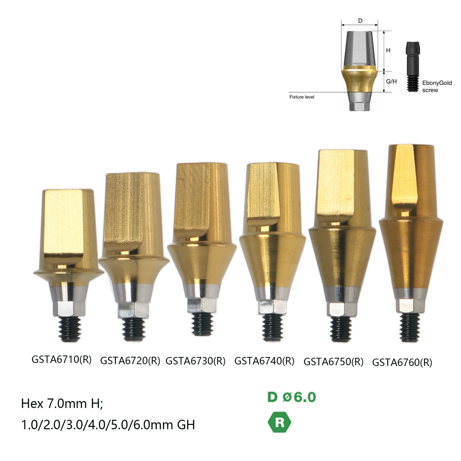 US Locator Abutments Straight/Angulated 17°Abutment For DIO UF Regular Implants