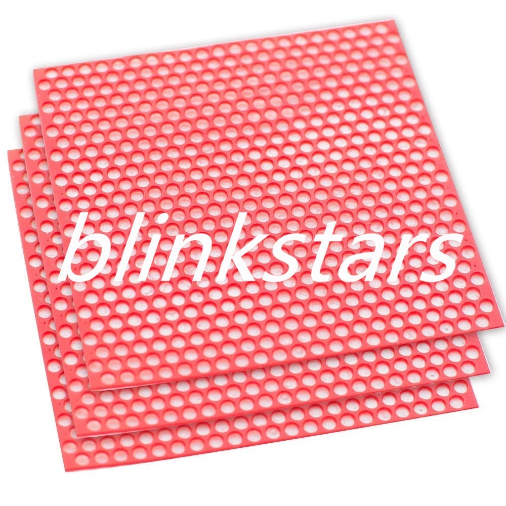 10 Pcs/Box Lab Dental Co-cr Casting Round Hole Patterns Wax Supplies Red Color