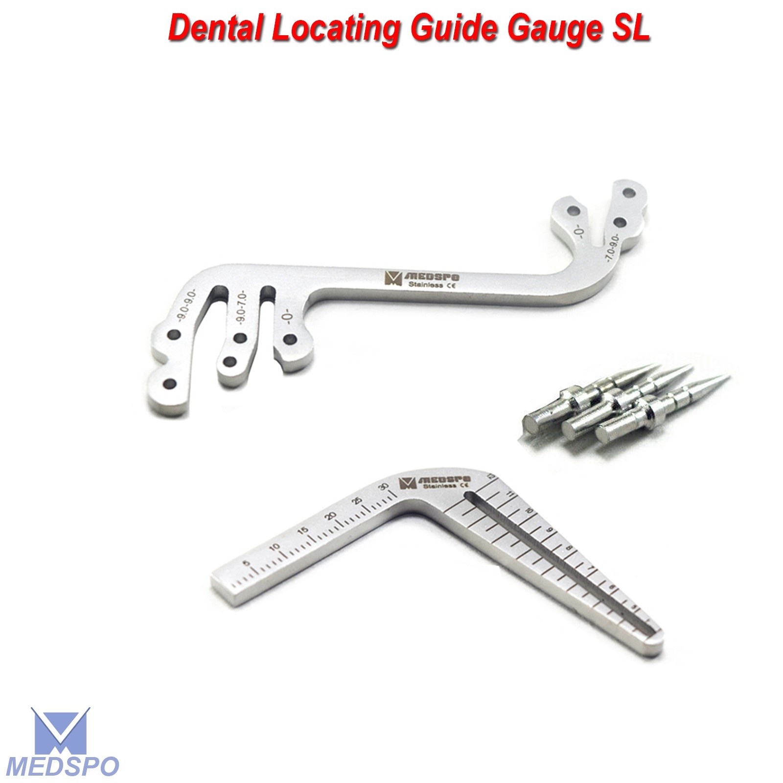 Dental Gauge Implant Locator Pin Positioning Surgical Drill Guide Oral Planting