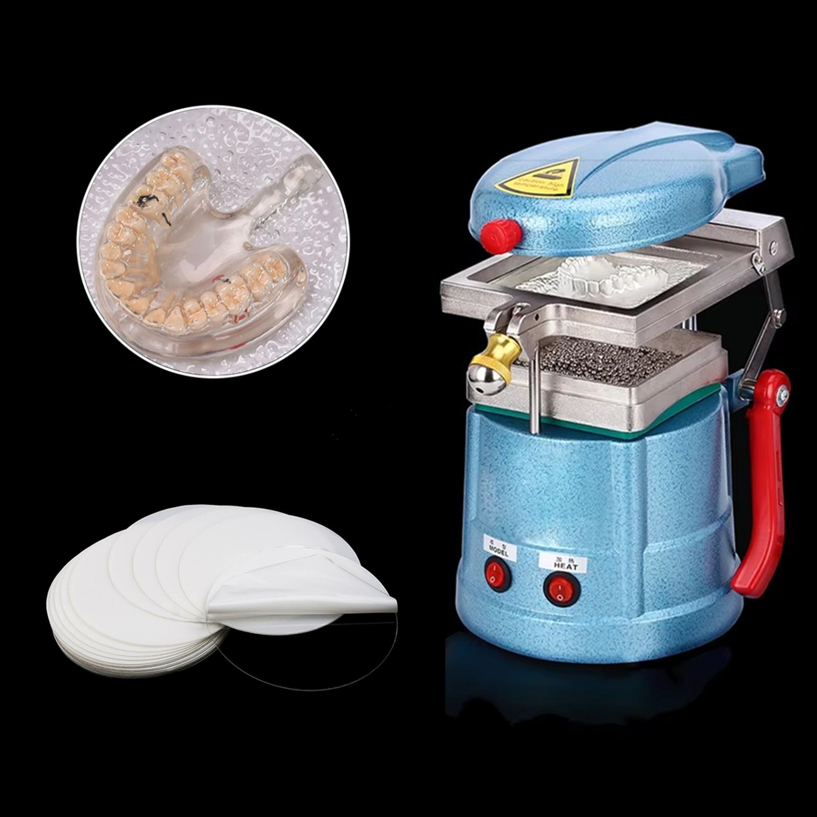 20Pcs Dental Lab Splint Thermoforming Materials Vacuum Forming Sheet 0.8mm Hard