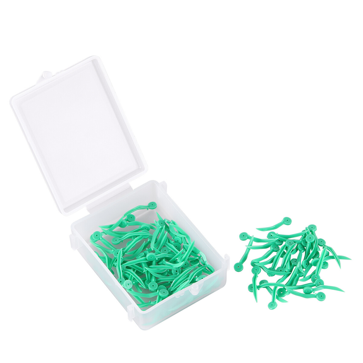 1000pcs Dental Wedges Tooth Gap Wedge Safety Holes 134℃ 4Sizes Plastic Diastema