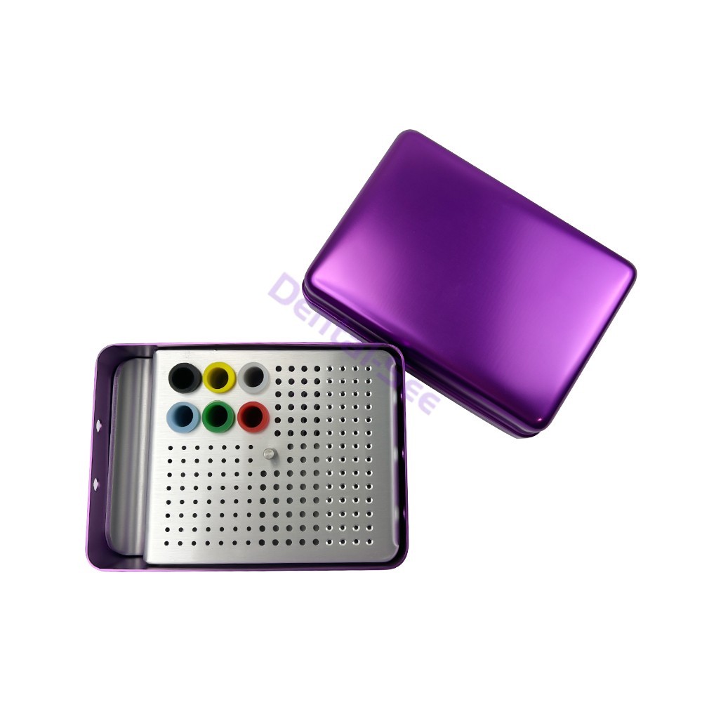 Dental Endo Box FG Files Bur Holder Autoclave Disinfection Box 180 Holes