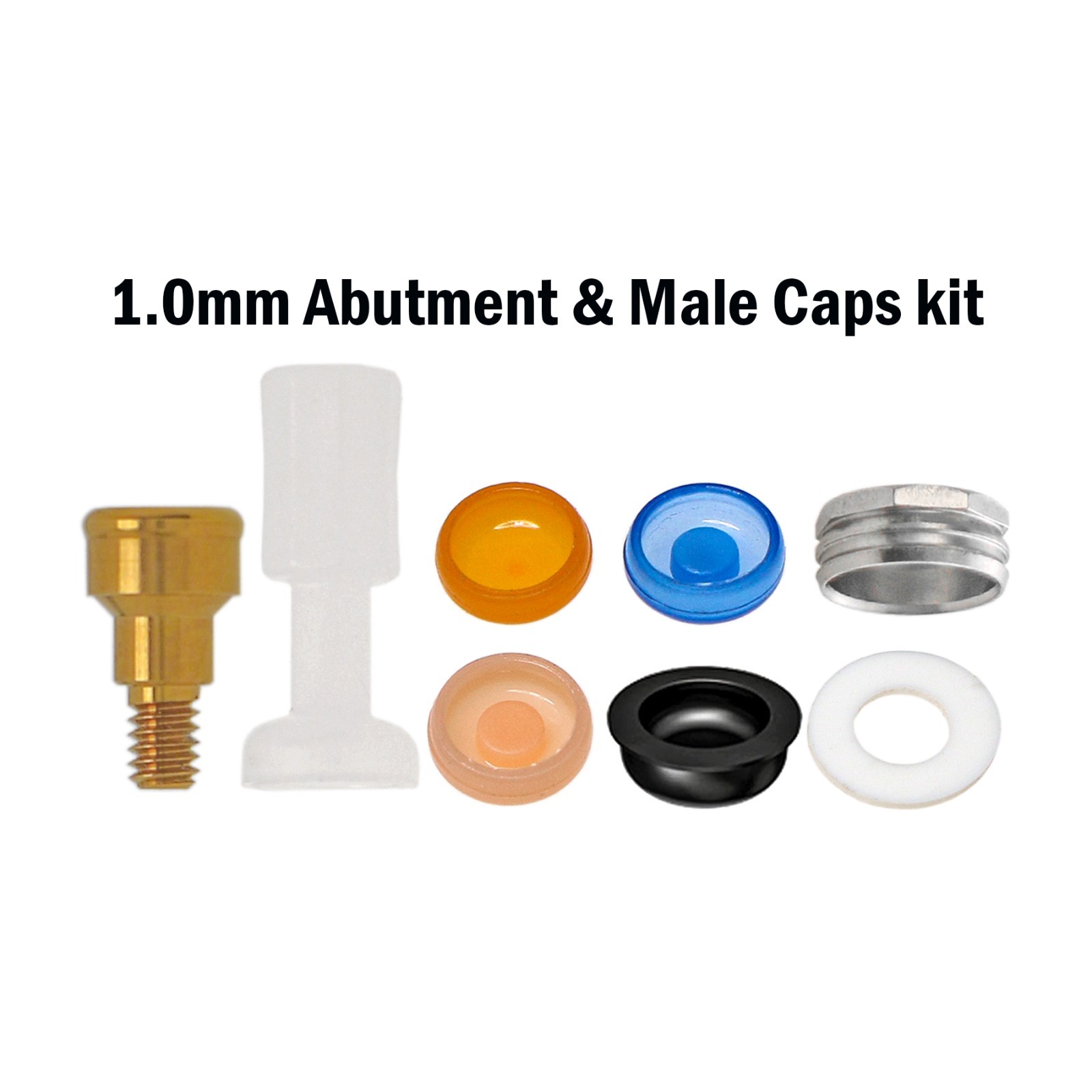US Dental Locator Overdenture Abutment for Zimmer Screw-Vent 3.5 & Accessory Kit