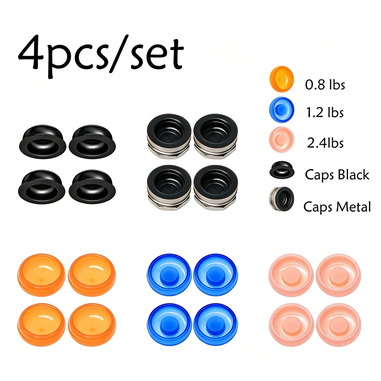 Universal Dental Overdenture Retention Male Caps Insert for Zest Locator System