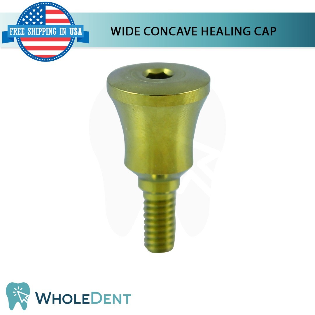 X5 Dental Concave Anatomic Healing Cap Ø5.5mm Titanium Abutment Int Hex 2.42