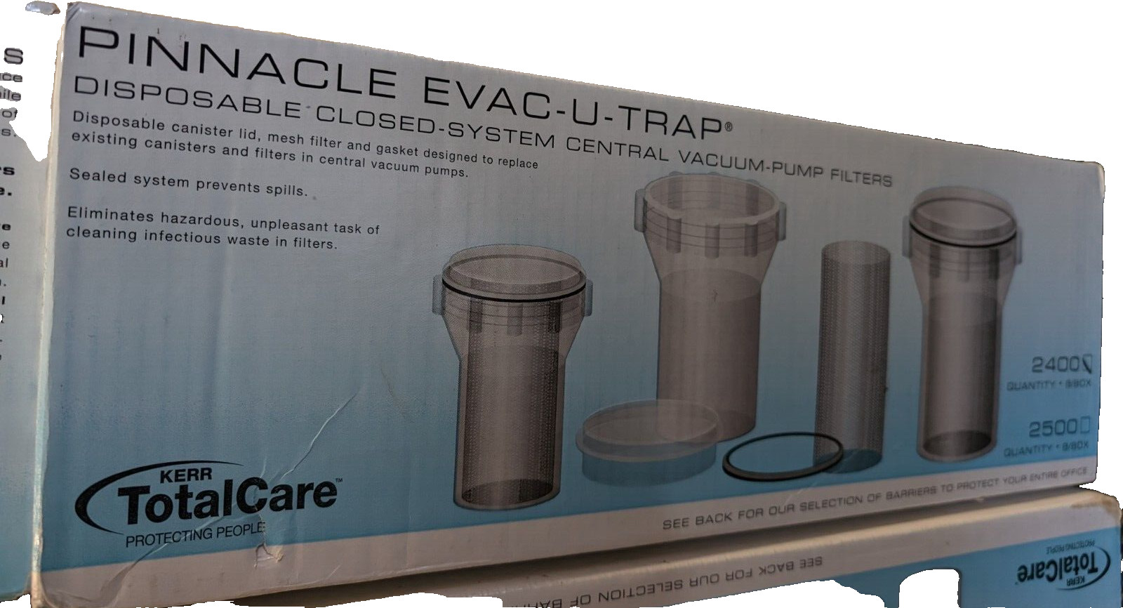 Pinnacle Evac-u Trap Disposable Closed-System Central Vacuum Filters 2400
