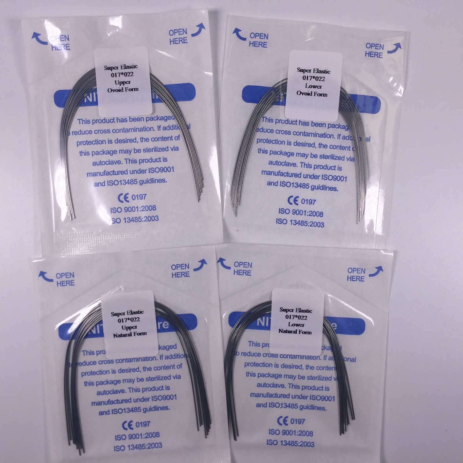 5 Bags Dental Niti Super Elastic Arch Wires Rectangular Ortho Natural/Oval Form
