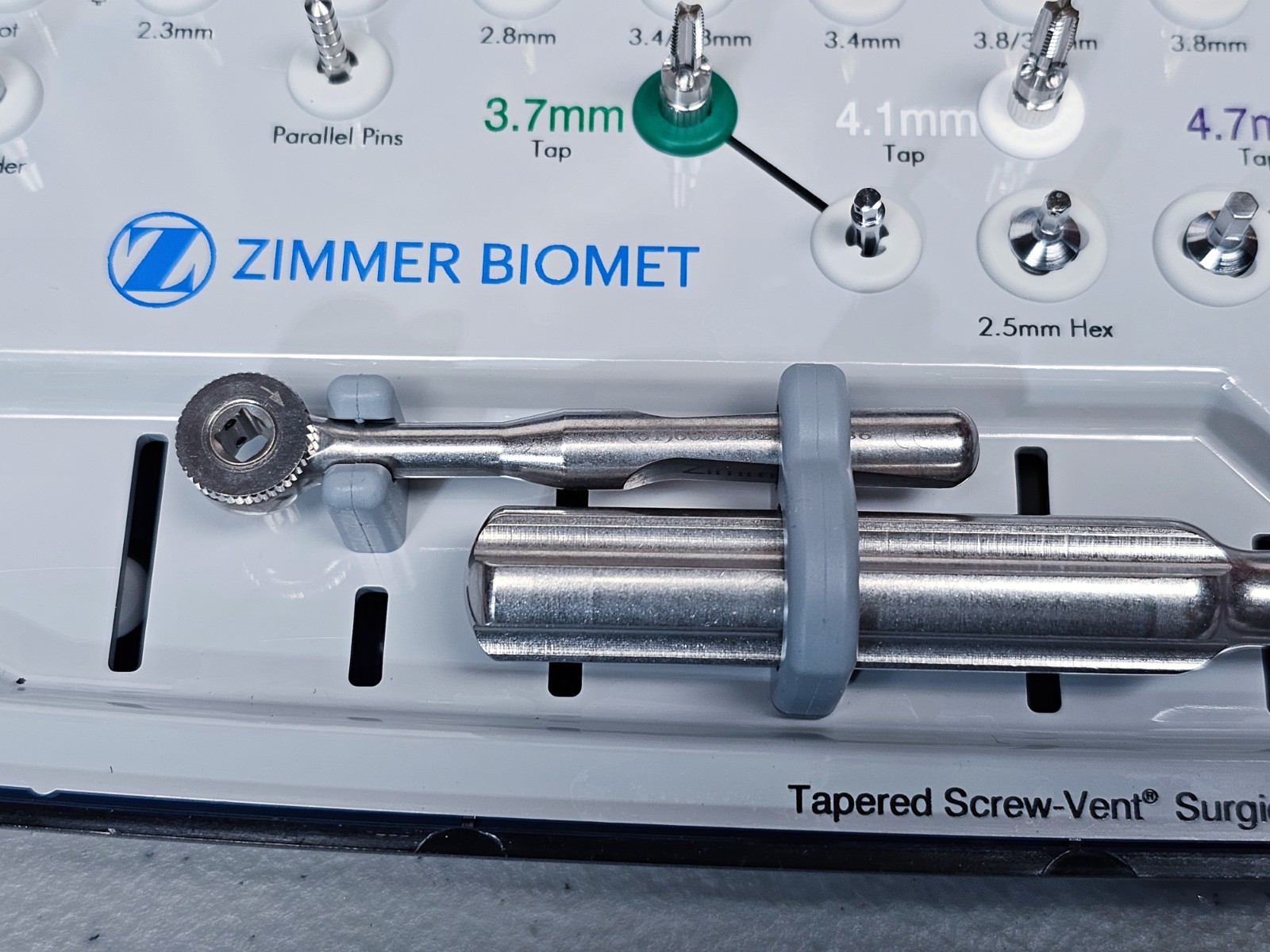 Zimmer Tapered Screw-Vent Kit, Excellent but May Not Complete, Sold as Pictured