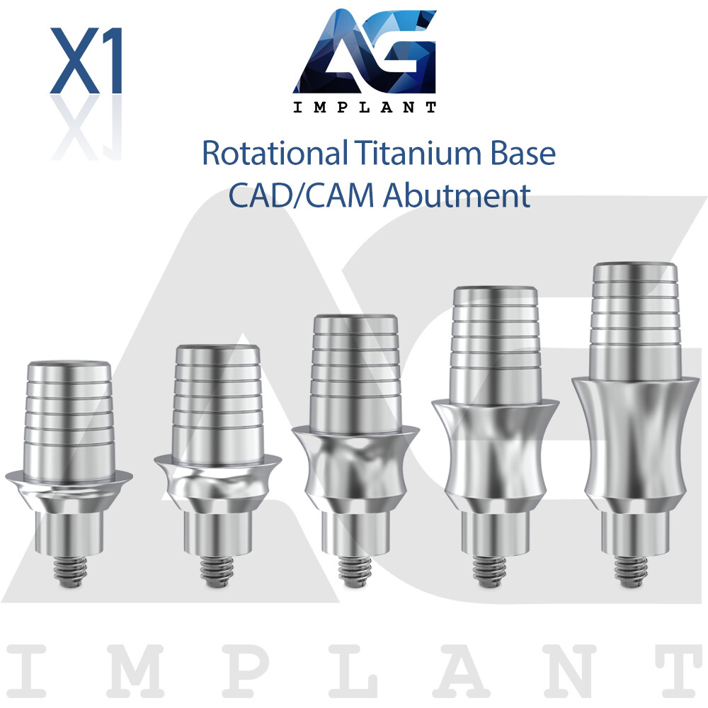 Rotational Titanium Base CAD/CAM Prosthetic System Int Hexagon 2.42mm