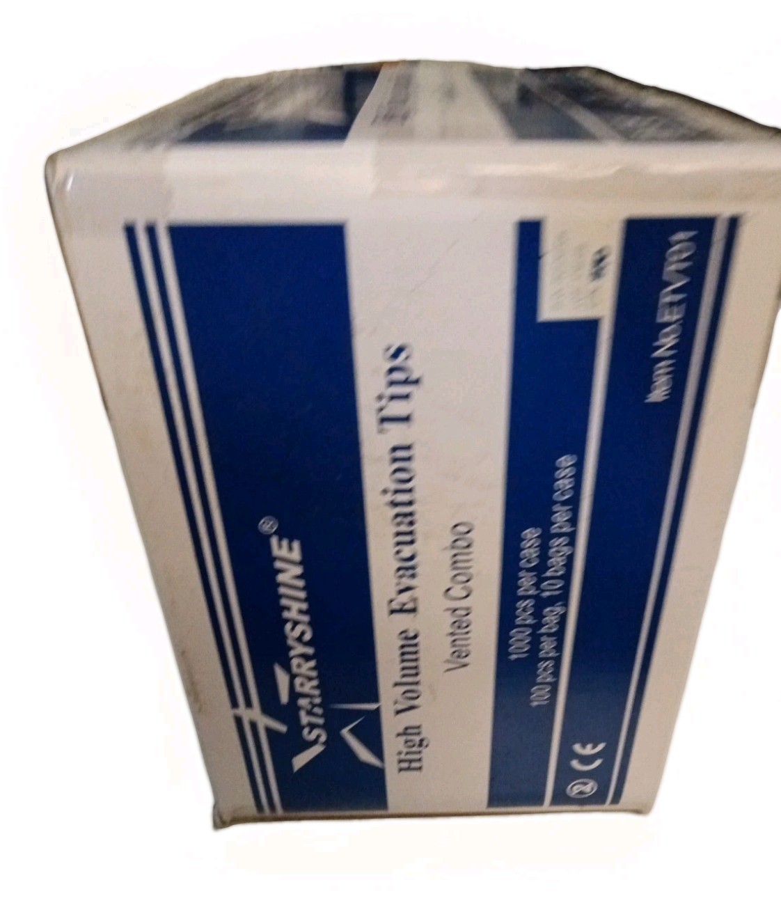 STARRYSHINE 1000 (10 Bags) High Volume Evacuation Dental Tips Vented Combo