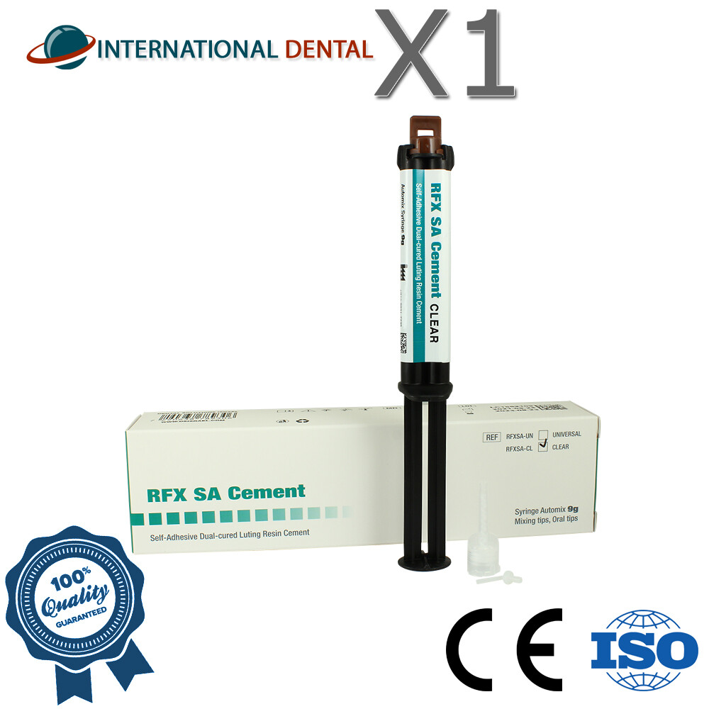 Dental Restoration Permanent Fixation Cement Dual Cure 9g Automix Crown Bridge