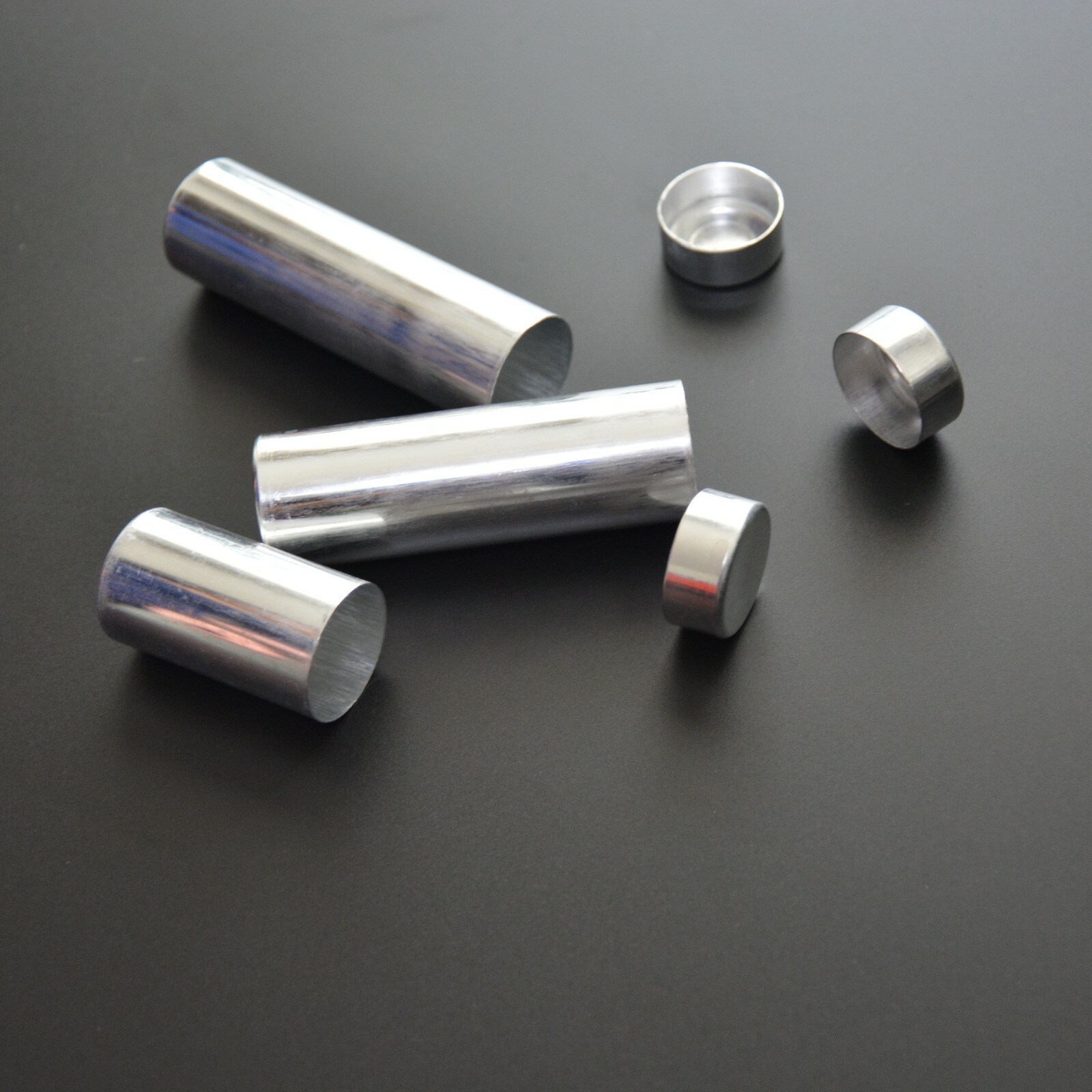 100Pcs 25.5mm Dental Empty Aluminum Tubes Cartridges for Making Flexible Denture