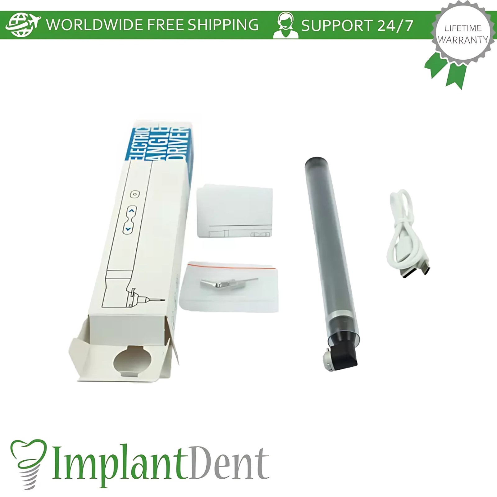 1x Electric Angle Driver For Dental 1.25mm Prosthetic Installation Tool 20-30Ncm