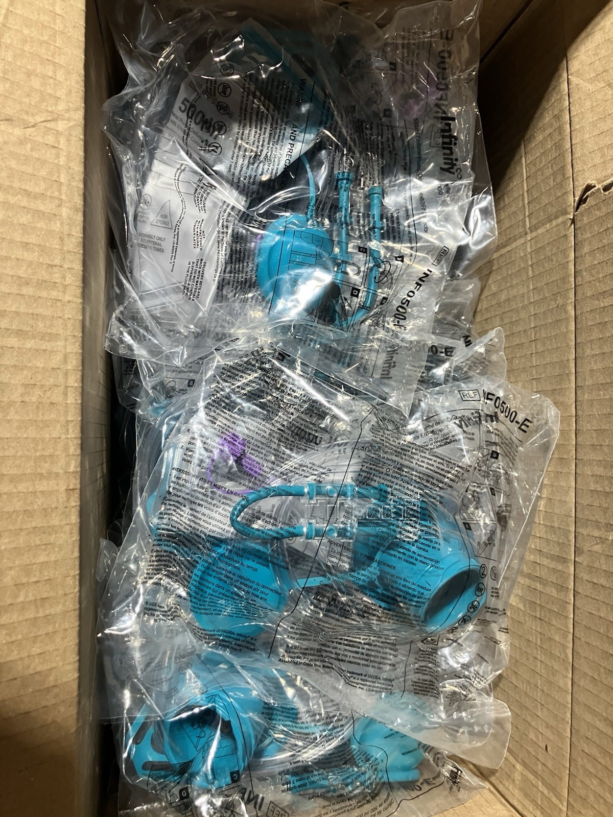 EXPIRED Infinity INF0500-E Enteral Set 500ml ENFit Connector 30 Units