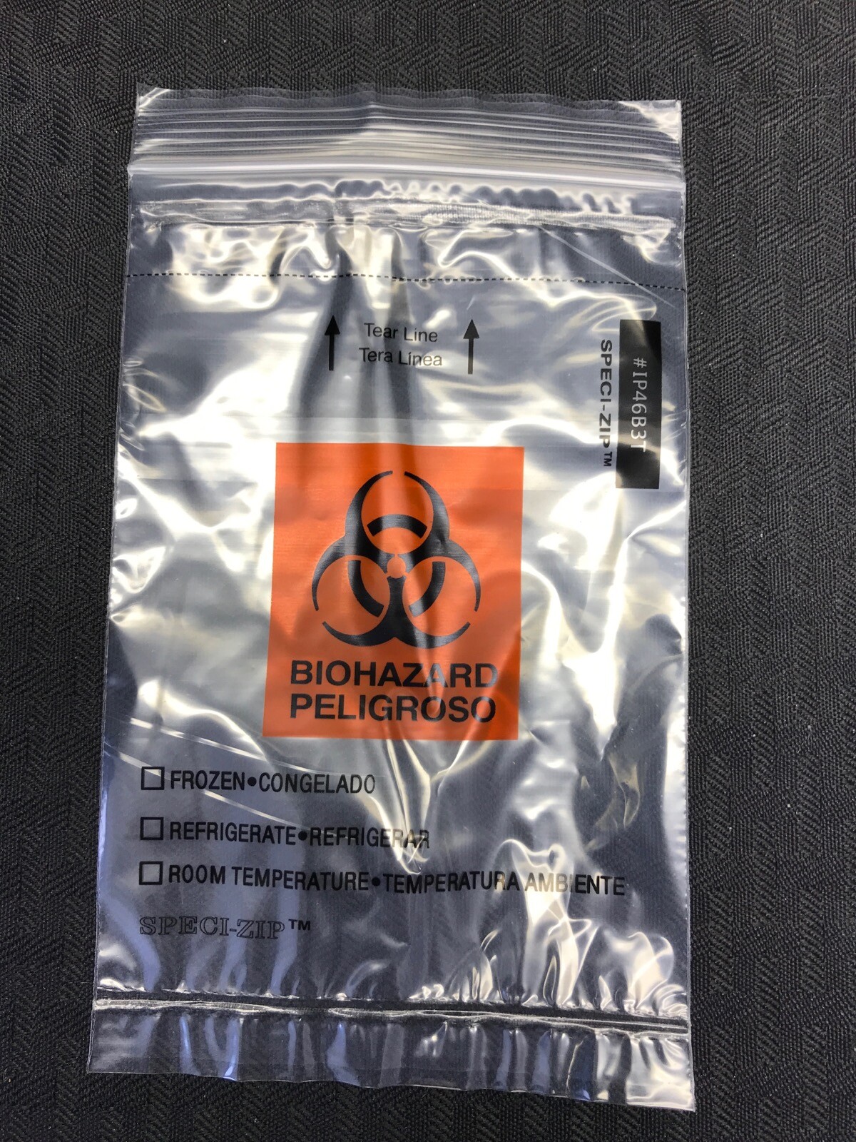 (147) Plastic Biohazard Specimen Bags 4″x5.5” & 6”x9” Resealable Zip Style