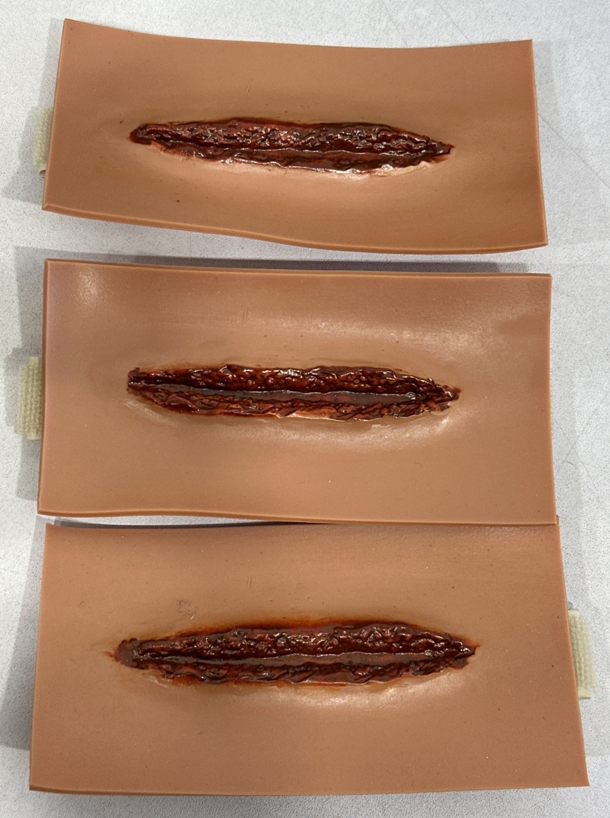 BTLS Trauma Model Wound Simulation Model Wound Packing Training #1025 Lot Of 3