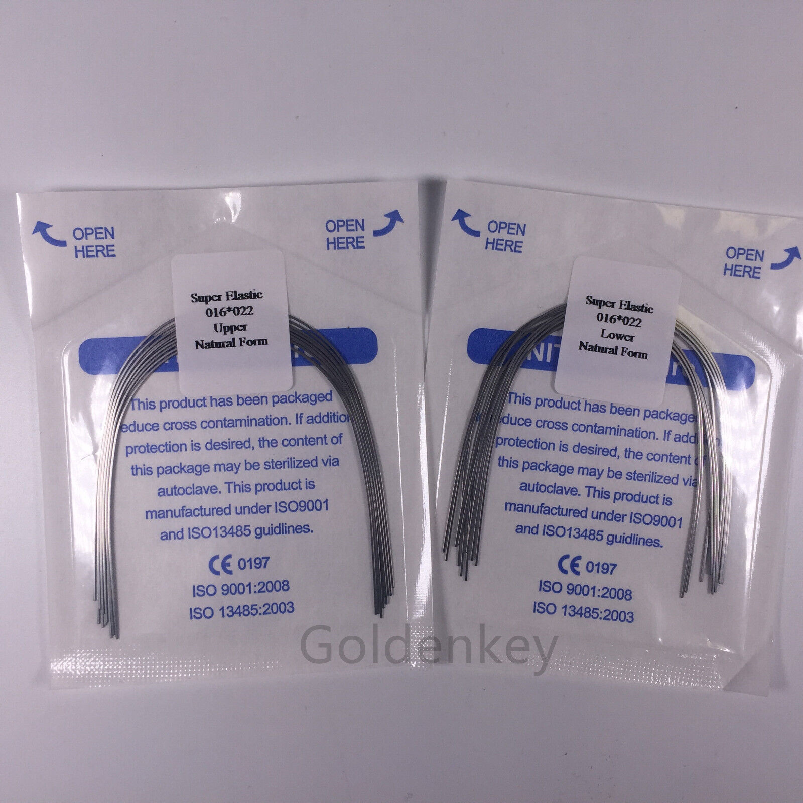 Dental Orthodontic Super Elastic Wire Niti Arch Wires Rectangular Natural Form