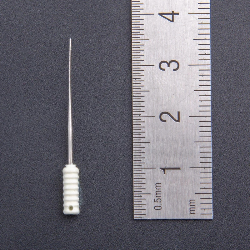 5Box Dental Endo Stainless Steel Barbed Broache Needle Handle Root Canal 25mm#25
