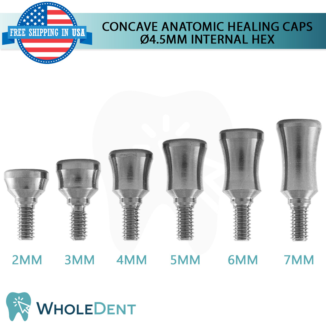 X1 Dental Concave Abutment Transfer Analog Healing cap Prosthetic Kit Int Hex
