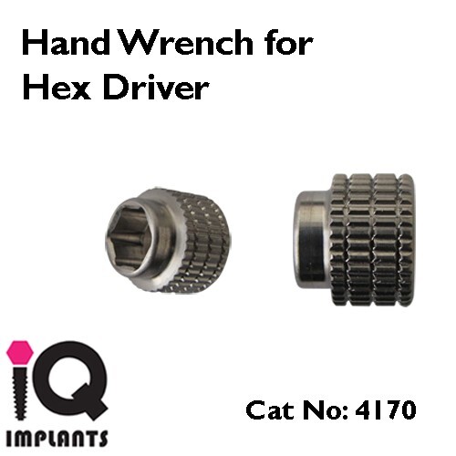 Hand Wrench for Hex Drivers and IQ Implants Mount Dental Prosthetic Surgery Lab