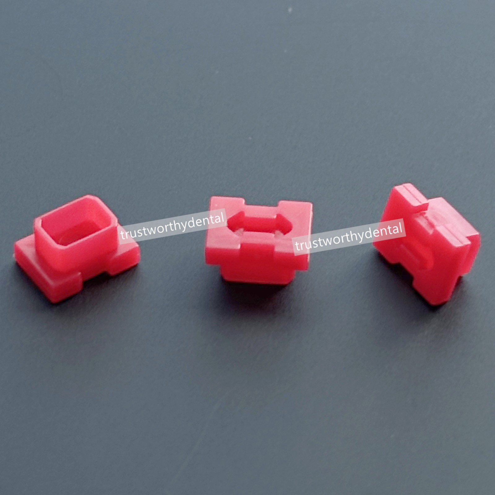 RN Dental ITI lmpression Coping Caps Closed Tray Plastic Caps Transfer Red