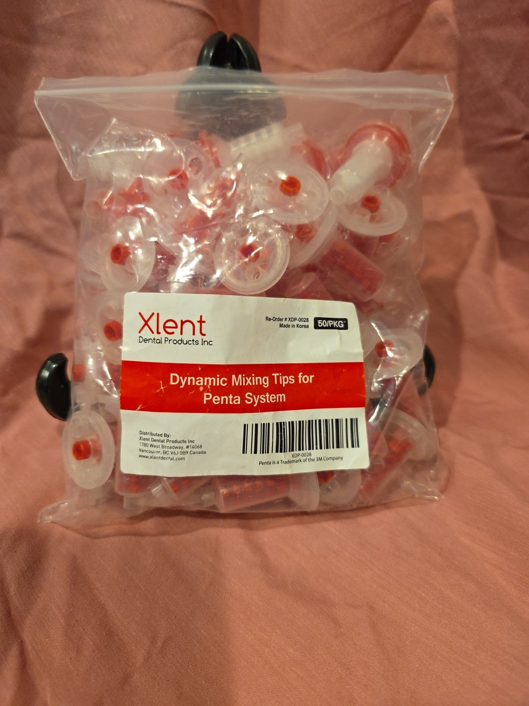 Red Dynamic Penta Dental mixing tips for Penta Machine 50 pack – Free Shipping!!