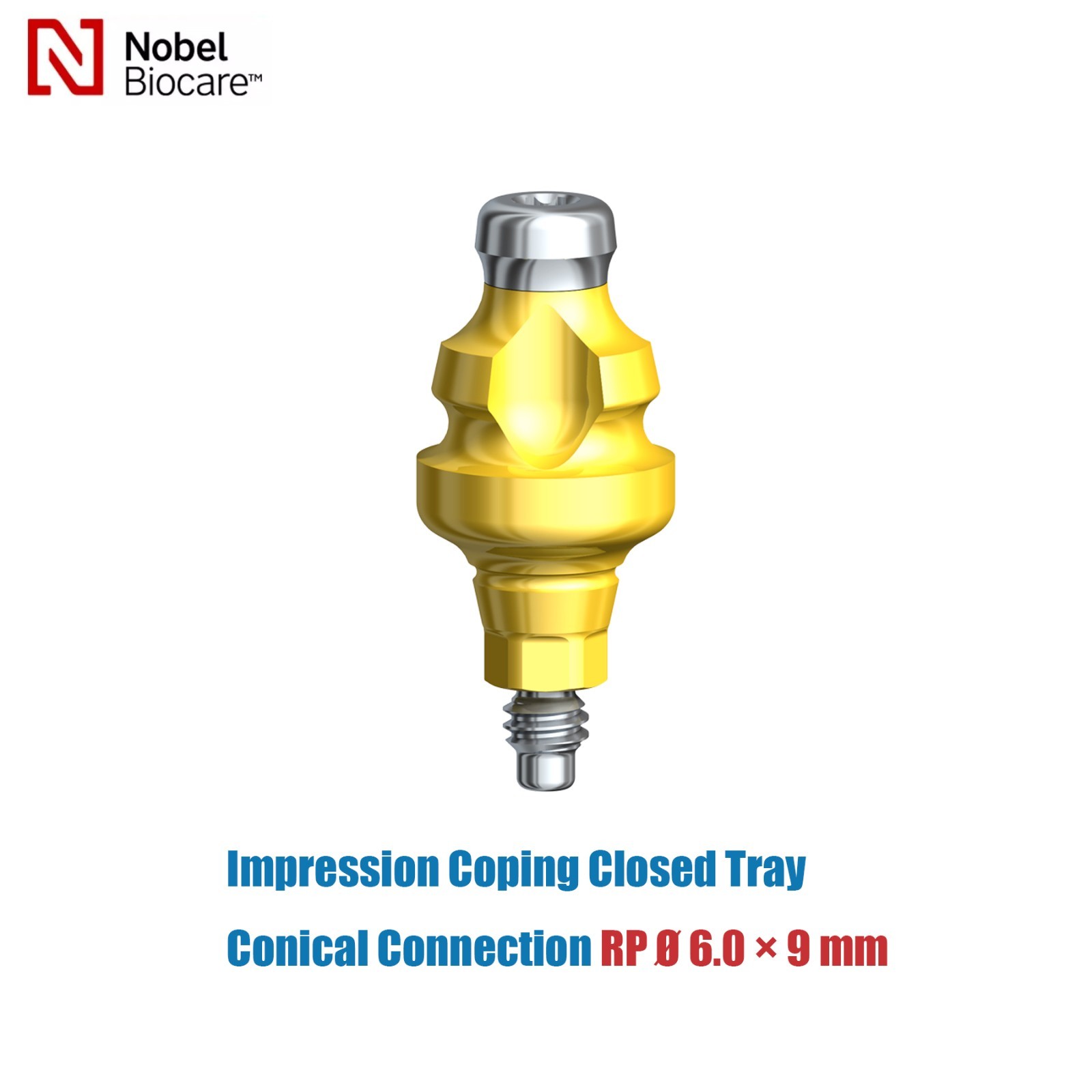 US Dental fits Nobel Biocare Active Impression Coping Transfer Closed Tray NP/RP