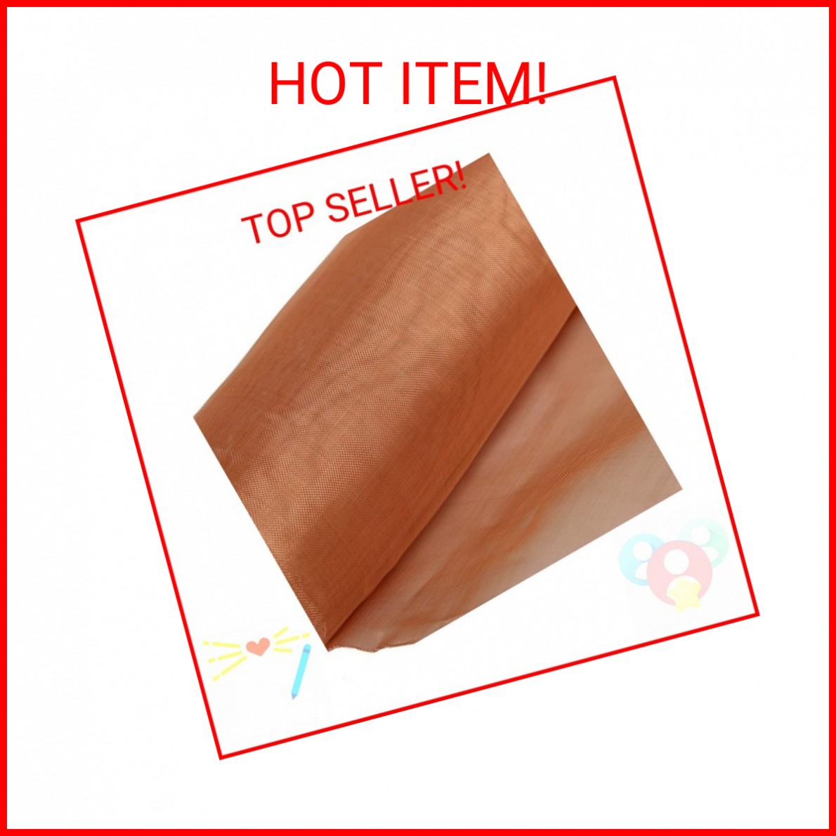 99.9% Pure Copper Wire 40 Mesh- 12.5″ x 38″ Dense Filter Screen Mesh