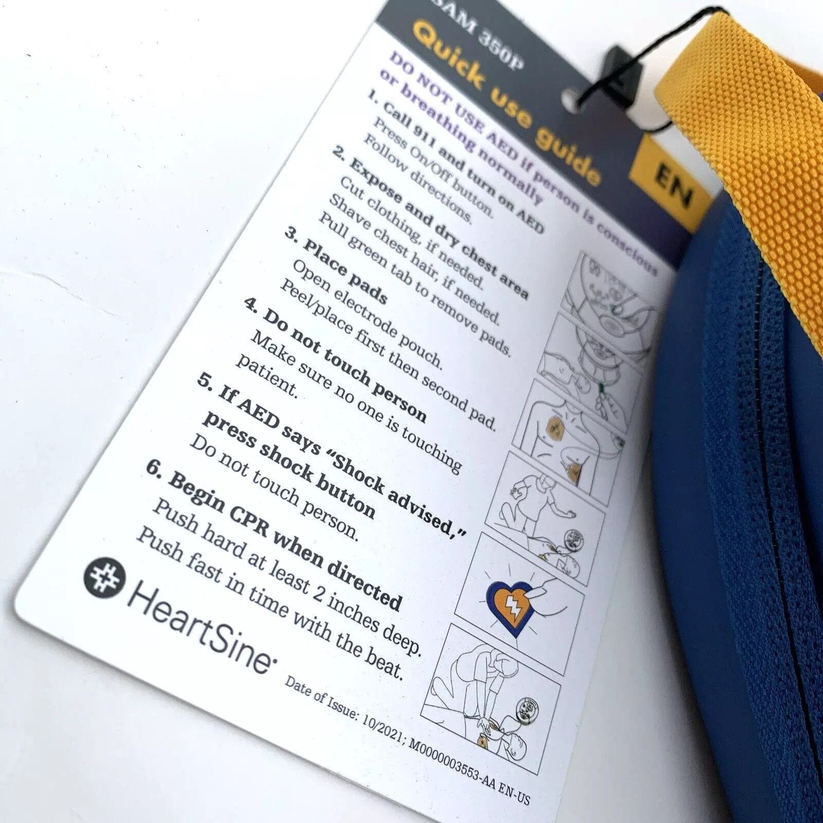HeartSine Samaritan Pad 350P AEDs Defibrillator Semi-Auto, NEW without battery