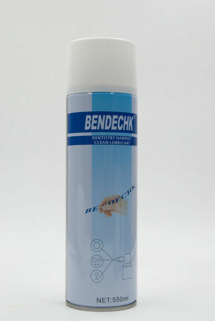 6x BENDECHK Clean Lubricant Handpiece Spray 550mL for KAVO,MIDWEST,NSK W/ NOZZLE