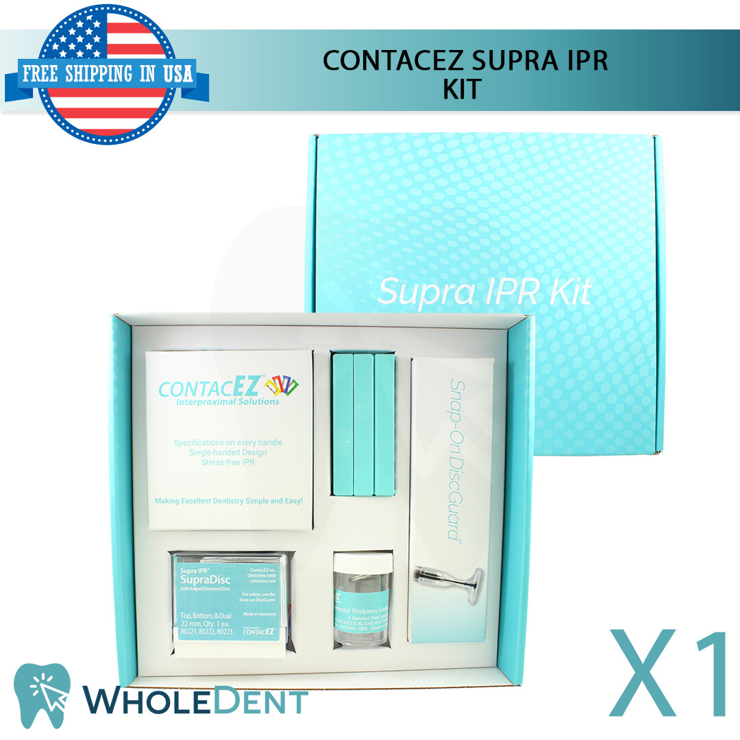 ContacEZ Supra IPR Kit Orthodontic Interproximal Reduction Disc Strips Tray