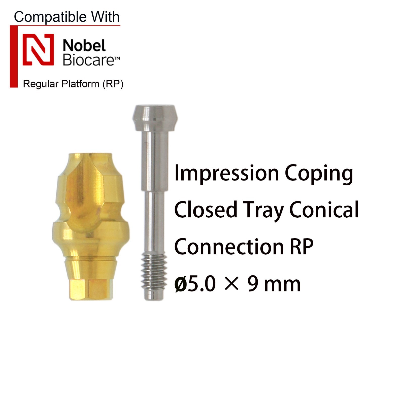 US Dental Implant Transfer Coping Open Closed Tray Scanbody RP fit Nobel Active