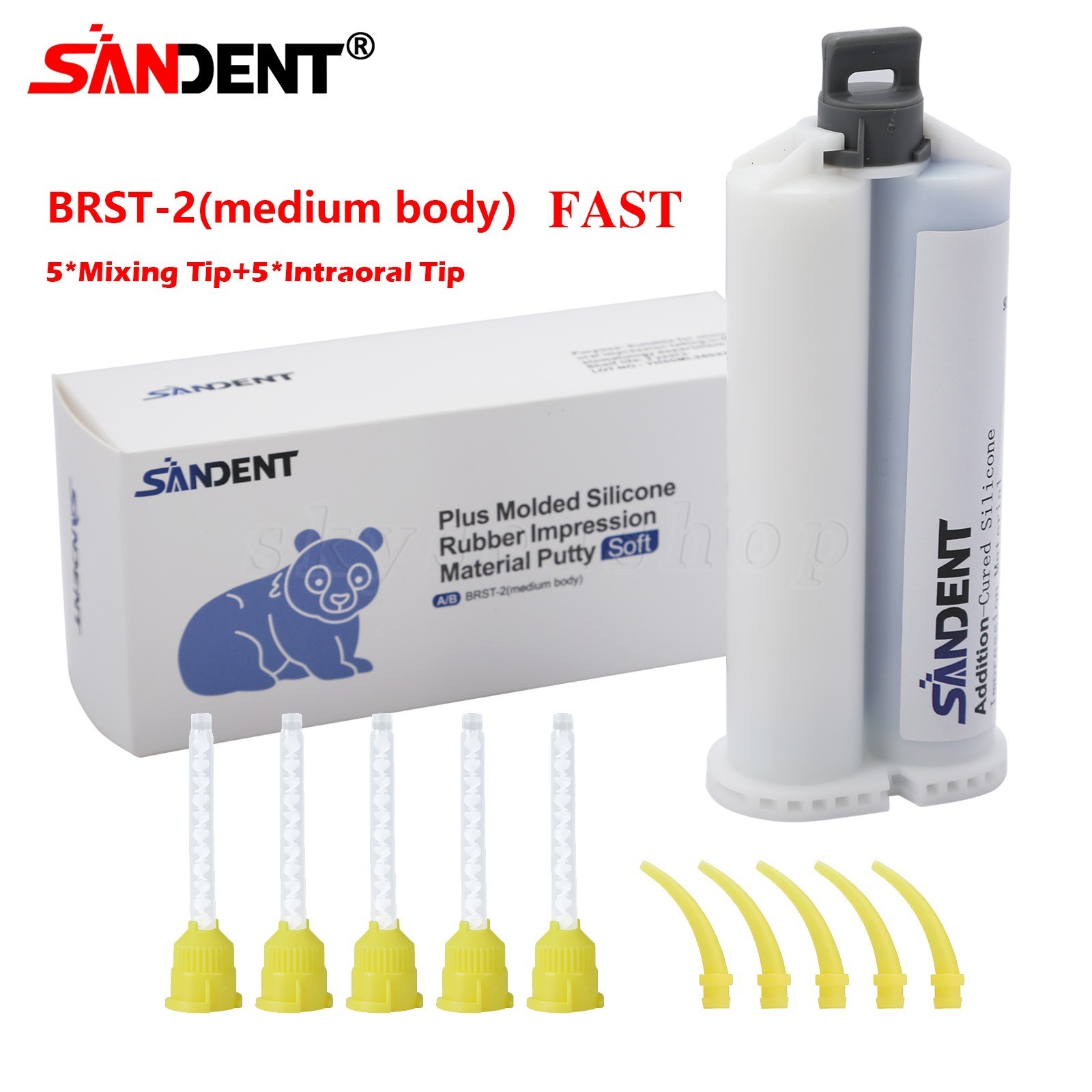 Dental MEDIUM BODY FAST SET VPS Impression Material 50ml, 1-16/Bx SANDENT