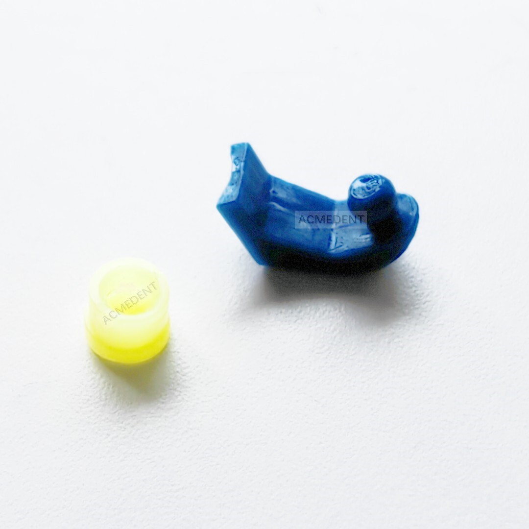 Dental Overdenture Castable Ball Attachment Unilateral Pre-Sectioned Beveled Cap