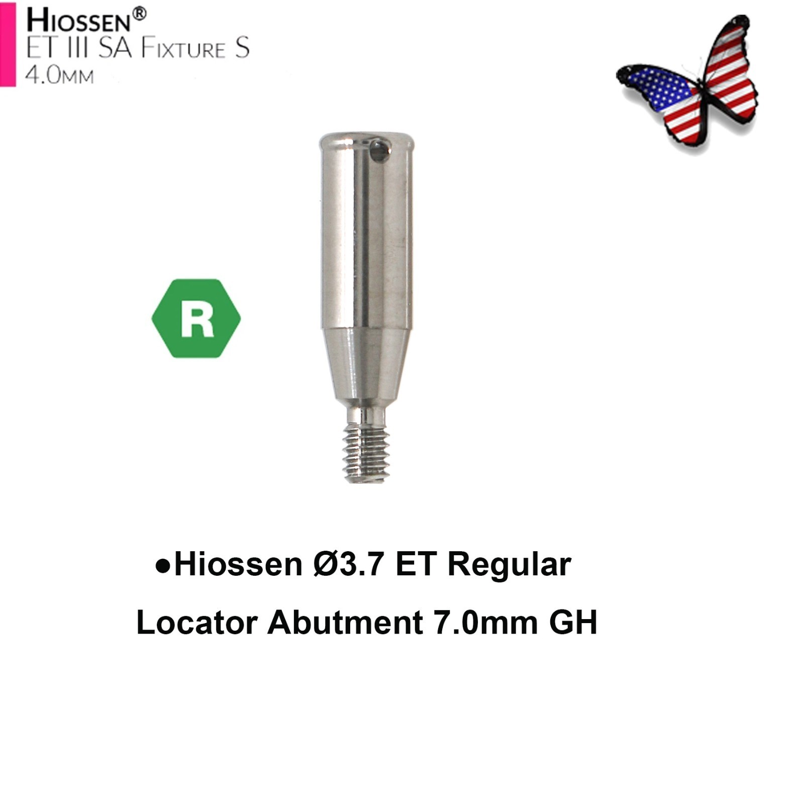 US HIOSSEN ET Locator Overdenture Abutment Mini/Regular Platform Oss Attachment