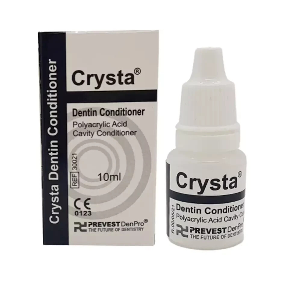 Prevest Denpro CRYSTA Polyacrylic Acid CAVITY DENTINE Conditioner 10ml