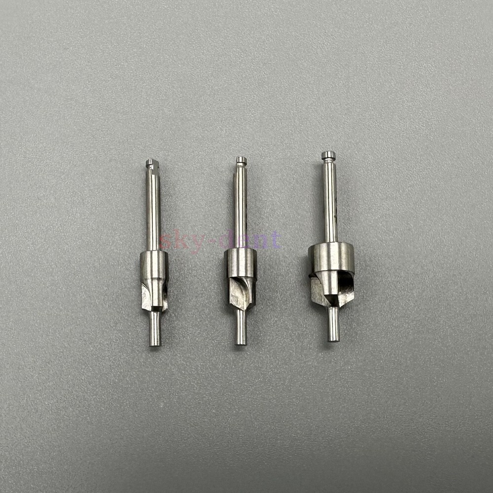 Dental Countersink Drill Smooth Ridge Trimmer Drills Abutment Bone Remove 3Sizes