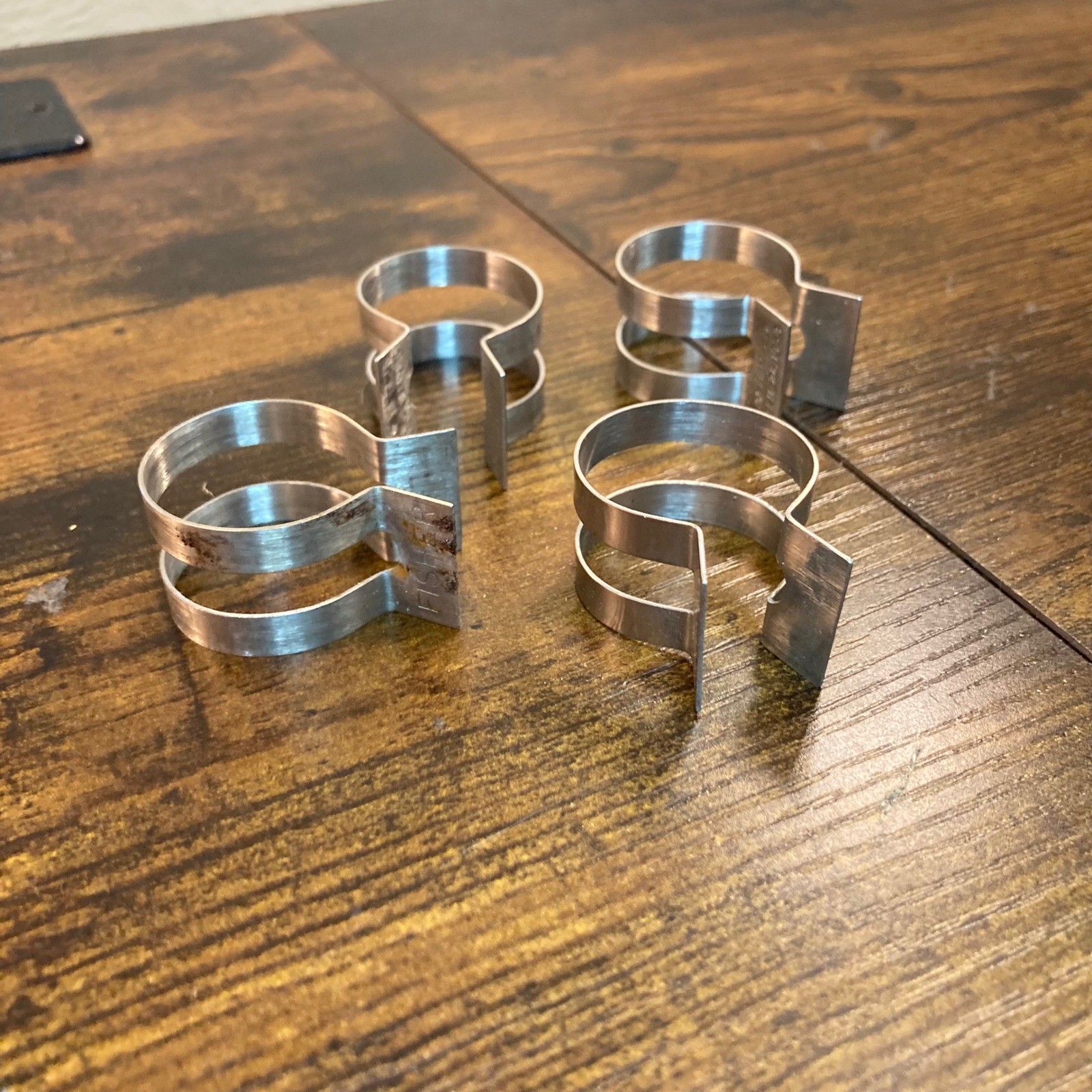 Vintage Fisher Scientific Stainless Steel Lab Clips Patented 1953 Set of 4