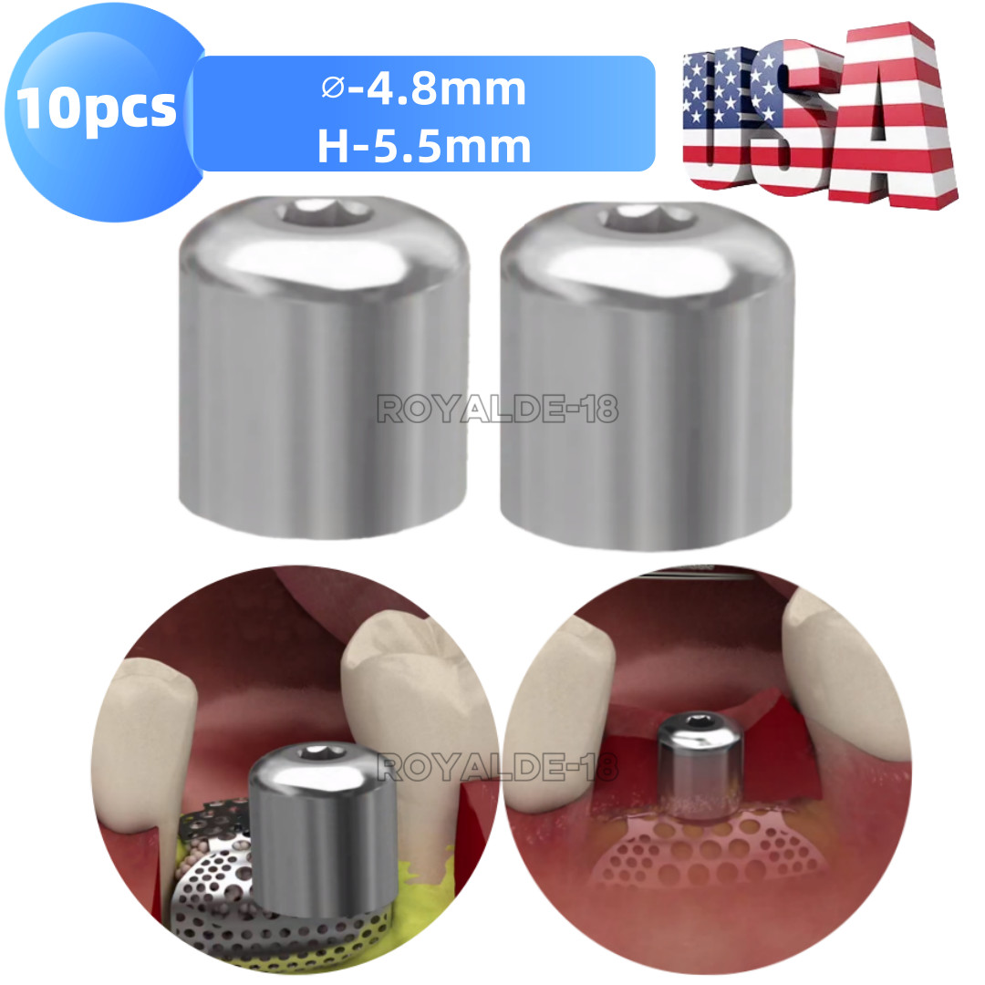 10x Dental Protective Multi Unit Healing Cap Cover Screw Compatible Fits OSS