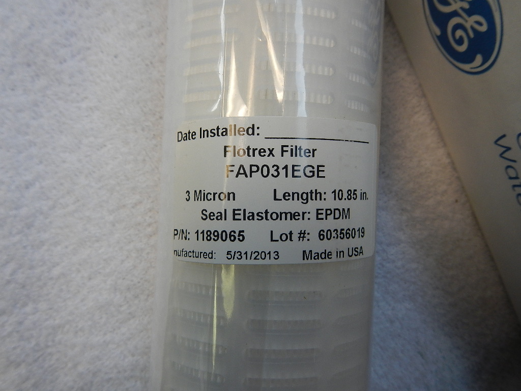 FLOTREX FAP031EGE SINGLE OPEN END POLYPROPYLENE FILTER 3 MICRON 10.85″ PN1189065