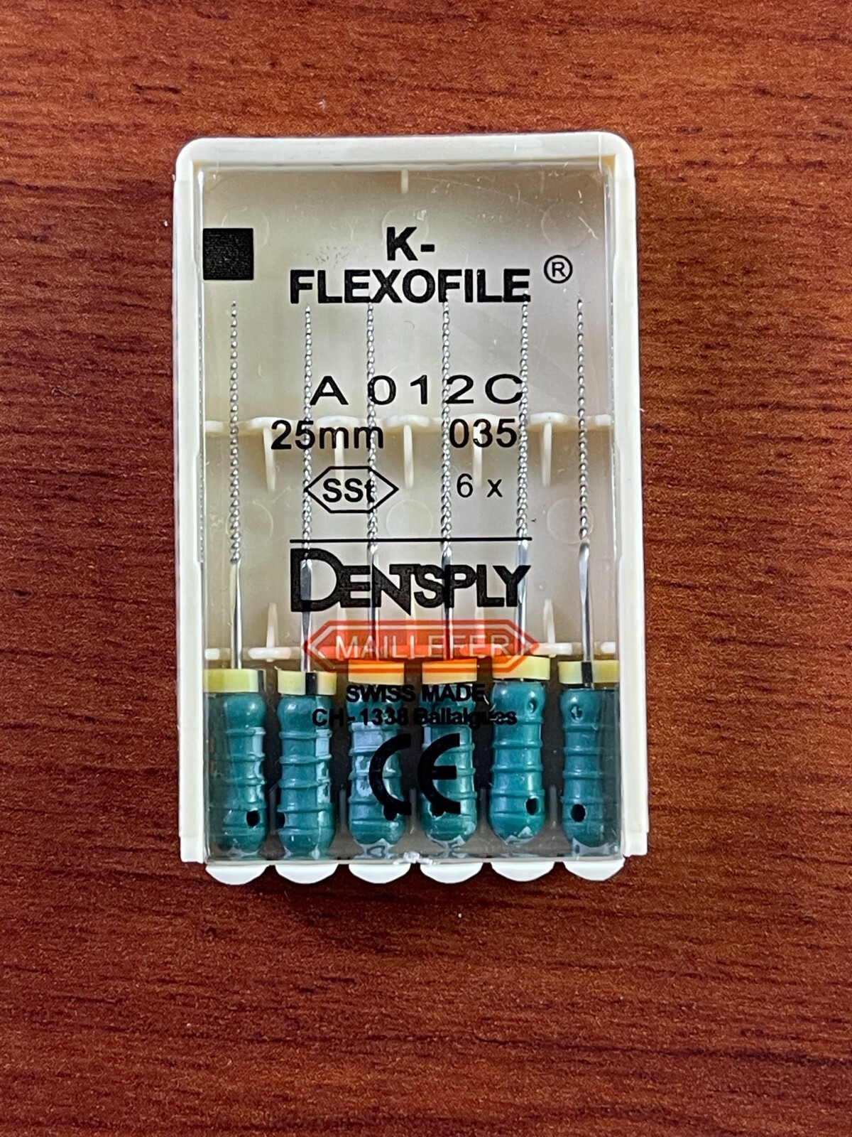 Dentsply Maillefer K-Flexo SS file Endodontic 21,25,31mm 1800 files/pk (300 Box)