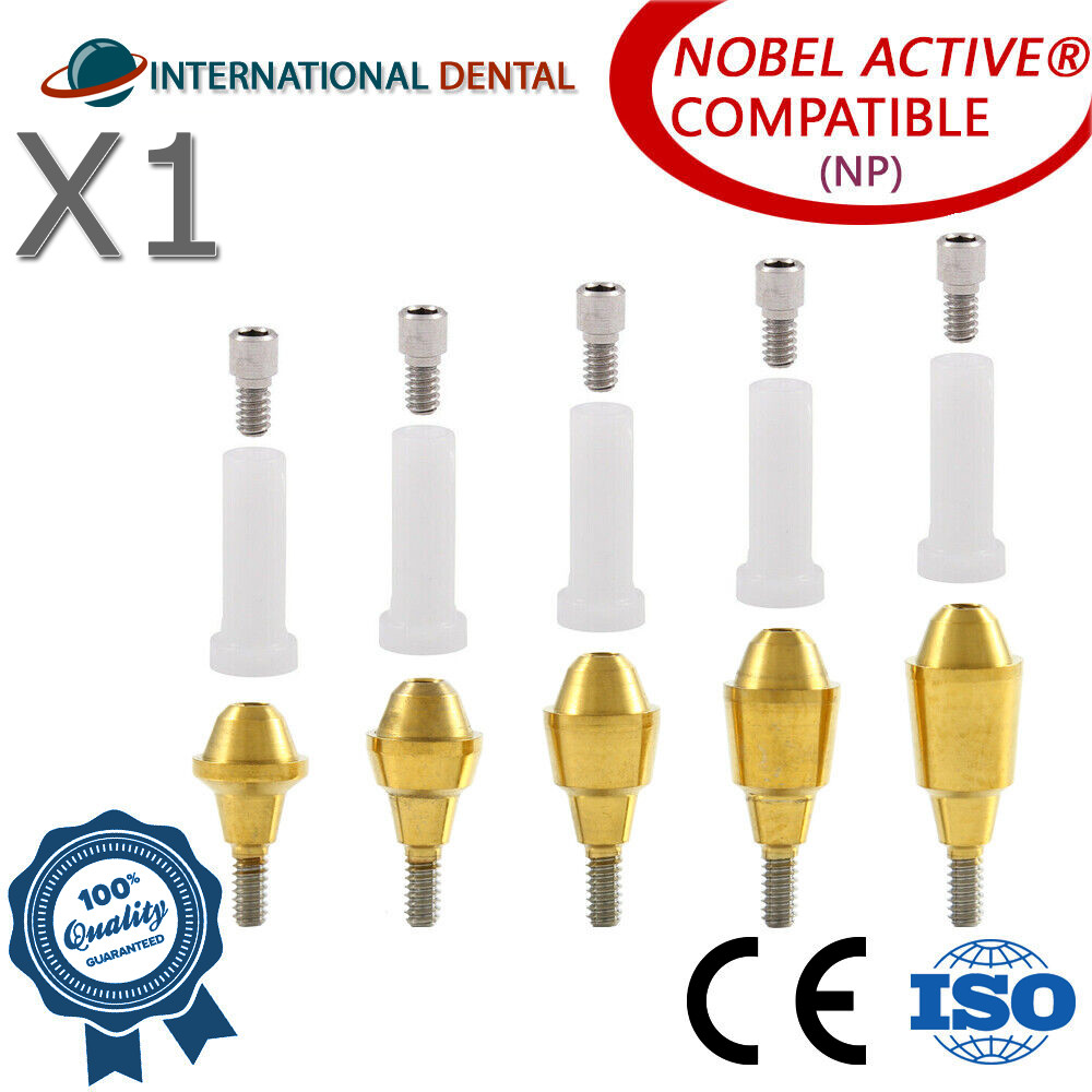 Straight Multi Unit Set Plastic Sleeve Set Conical Active Hex NP Dental 2.25
