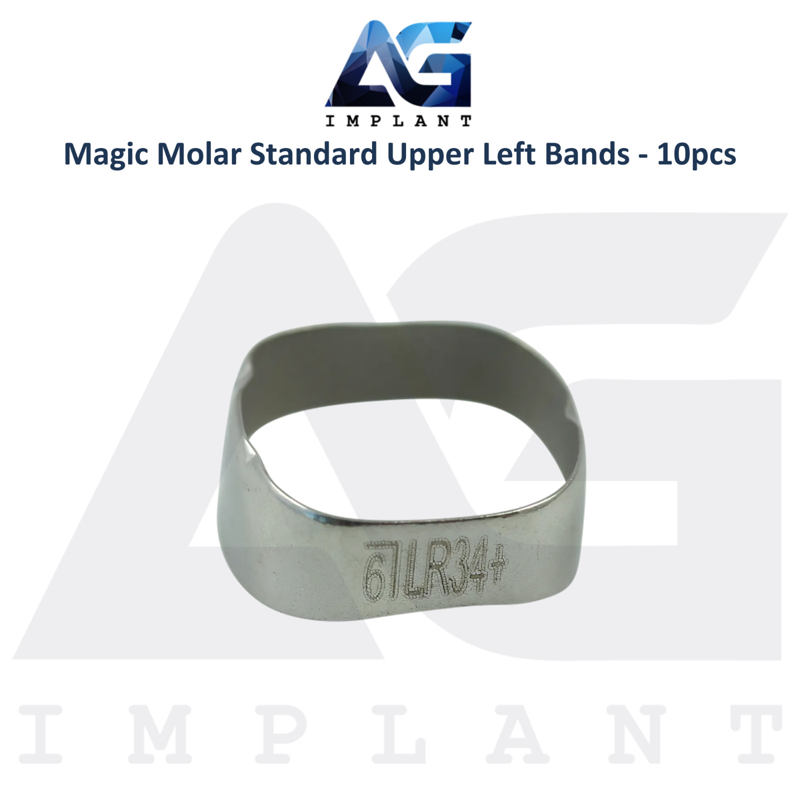 Magic Molar Standard Upper Left Ortho Bands 10pcs Solid Anchor Dental Procedure